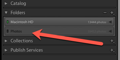 Lightroom error after renaming the shared folder