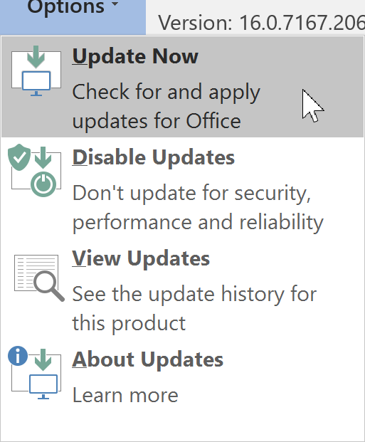 Click Update Now
