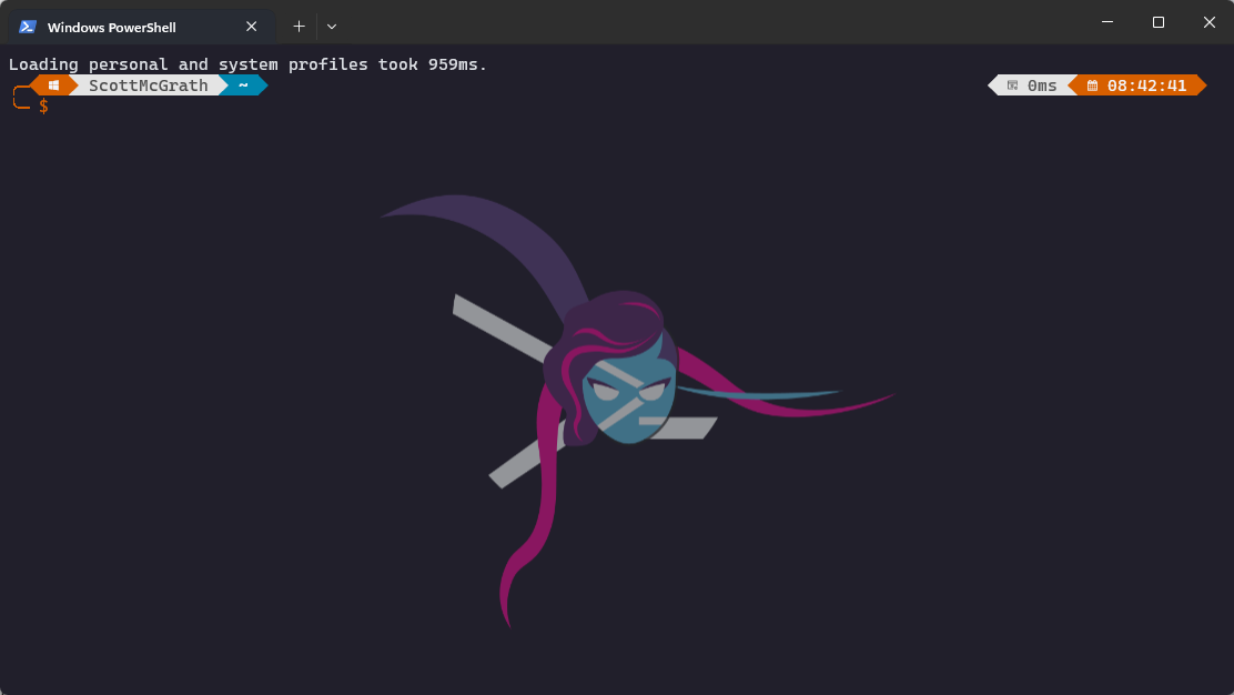 Background image at 50% opacity