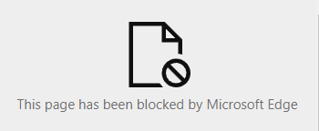 Blocked notification on hover
