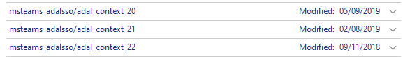 msteams credential entries to remove